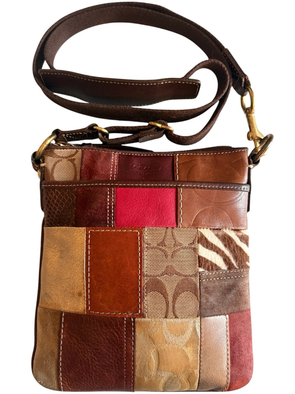 Coach Multicolor Patchwork Crossbody Bag - Picture 3 of 10
